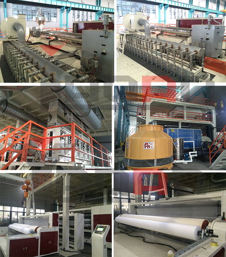 S SS SMS PP Spunbond Nonwoven Fabric Making Machine 4
